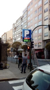 Rótulo LED para parking