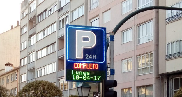 Rótulo LED para parking